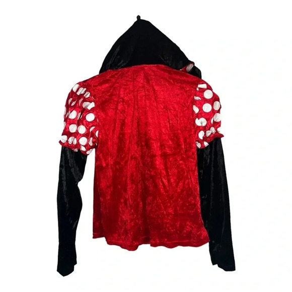 Disney‎ Minnie Mouse Halloween Costume Hoodie Ears Bow Women Small/Medium NWOT - Picture 6 of 10